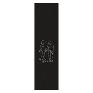 Krooked Skateboard Griptape Love Hate Black 9" x 33" Grip Tape Sheet