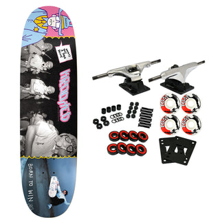Krooked Skateboard Complete A-Hole Reissue Twin Nose Multi 8.75" x 32.31"