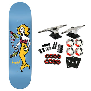 Krooked Skateboard Complete DBX Mermaid Light Blue 8.38" x 32.25"