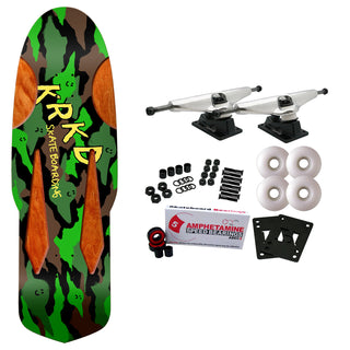 Krooked Skateboard Complete Kamo Diamond Quade Camo 10.75" x 33.95"