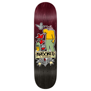 Krooked Skateboard Complete Manderson Complex Maroon/Black 8.38" x 32"