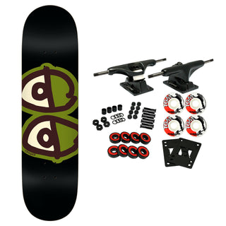 Krooked Skateboard Complete Team Eyes Black 8.5" x 31.85"