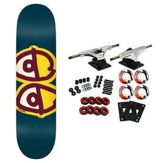 Krooked Skateboard Complete Team Eyes Olive 8.25" x 32"