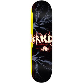 Krooked Skateboard Complete Cernicky Lightning Fingers True Fit Black 8.5" x 31.35"