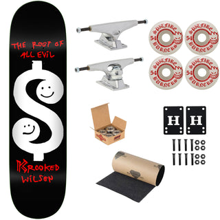 Krooked Premium Skateboard Complete Wilson Root 8.5" Ft. Krux/Spitfire/Independent