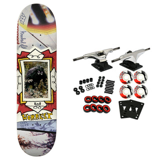 Krooked Skateboard Complete Worrest Big Foot Twin Tail 8.75" x 32.61"