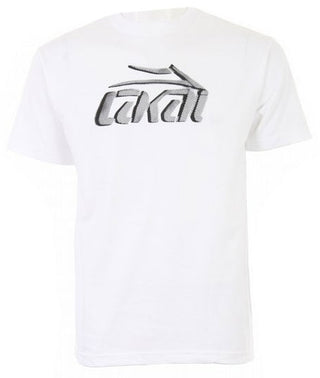LAKAI Shoes Skateboard T-SHIRT STENCIL WHITE
