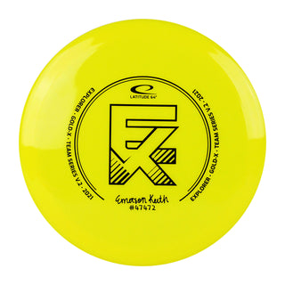 Latitude 64 Disc Golf Gold-X Explorer Emerson Keith 2021 Yellow/Black 174g