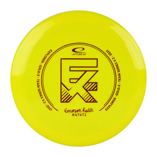 Latitude 64 Disc Golf Gold-X Explorer Emerson Keith 2021 Yellow/Red 171g