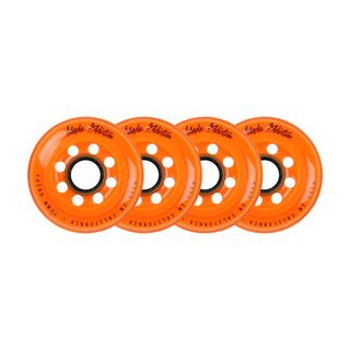 Labeda Roller Hockey Wheels - Addiction 76mm 78A Orange (4-Pack)