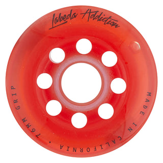 Labeda Roller Hockey Wheels - Addiction 76/80 HiLo 76A Red (8-Pack)