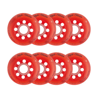 Labeda Roller Hockey Wheels - Addiction 76mm 76A Red (8-Pack)