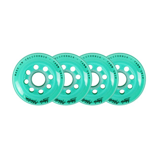 Labeda Roller Hockey Wheels - Addiction 76mm 76A Teal (4-Pack)