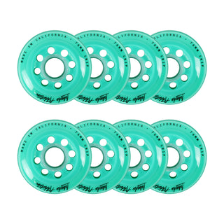 Labeda Roller Hockey Wheels - Addiction 76mm 76A Teal (8-Pack)