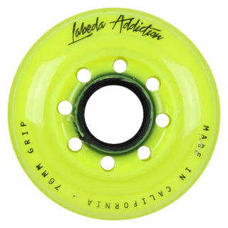 Labeda Roller Hockey Wheels - Addiction 76/80 HiLo 76A Yellow (8-Pack)