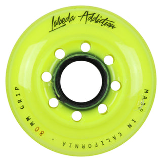 Labeda Roller Hockey Wheels - Addiction 76/80 HiLo 76A Yellow (8-Pack)