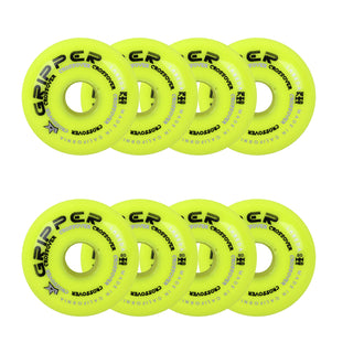 Labeda Roller Hockey Wheels - Gripper Crossover 72/80 HiLo 80A Yellow (8-Pack)
