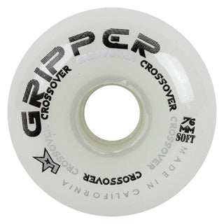 Labeda Roller Hockey Wheels - Gripper Crossover 76mm 76A White (4-Pack)