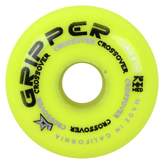 Labeda Roller Hockey Wheels - Gripper Crossover 76mm 80A Yellow (8-Pack)
