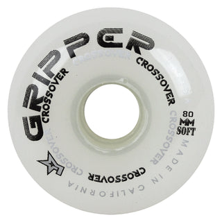 Labeda Roller Hockey Wheels - Gripper Crossover 76/80 HiLo 76A White (8-Pack)