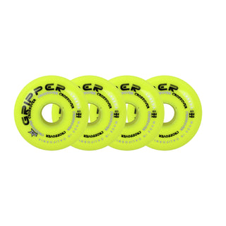 Labeda Roller Hockey Wheels - Gripper Crossover 72/80 HiLo 80A Yellow (8-Pack)
