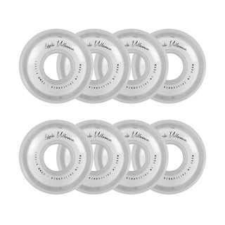 Labeda Roller Hockey Wheels - Millennium Gripper 59mm 74A White (8-Pack)