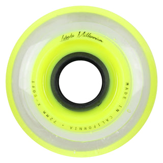 Labeda Roller Hockey Wheels - Millennium Gripper 72mm 74A Yellow (4-Pack)