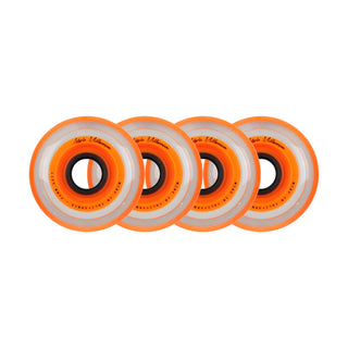 Labeda Roller Hockey Wheels - Millennium Gripper 72mm 76A Orange (4-Pack)