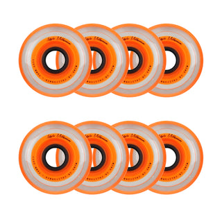 Labeda Roller Hockey Wheels - Millennium Gripper 72mm 76A Orange (8-Pack)