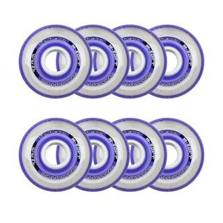 Labeda Roller Hockey Wheels - Millennium Gripper 72mm 74A Purple (8-Pack)