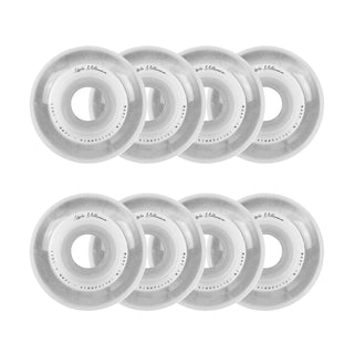Labeda Roller Hockey Wheels - Millennium Gripper 72mm 74A White (8-Pack)