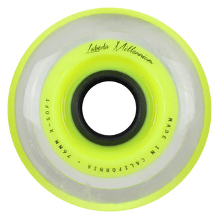 Labeda Roller Hockey Wheels - Millennium Gripper 76mm 74A Yellow (4-Pack)
