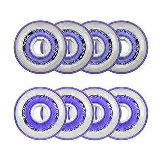 Labeda Roller Hockey Wheels - Millennium Gripper 76/80 HiLo 74A Purple (8-Pack)