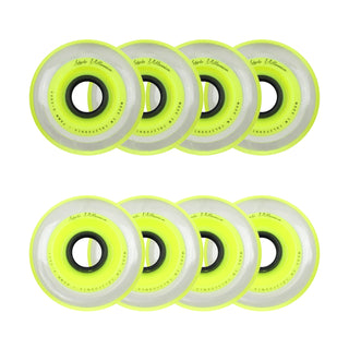 Labeda Roller Hockey Wheels - Millennium Gripper 72/80 HiLo 74A Yellow (8-Pack)