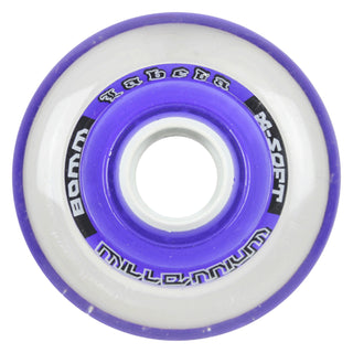Labeda Roller Hockey Wheels - Millennium Gripper 80mm 74A Purple (Single)