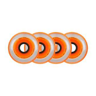 Labeda Roller Hockey Wheels - Millennium Gripper 80mm 76A Orange (4-Pack)