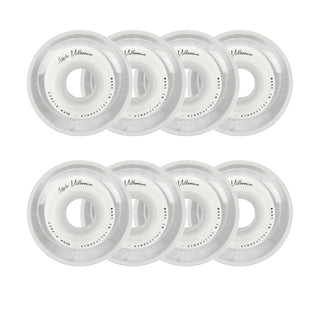 Labeda Roller Hockey Wheels - Millennium Gripper 80mm 74A White (8-Pack)