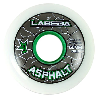 Labeda Roller Hockey Wheels - Asphalt Gripper 68mm 83A White (8-Pack)