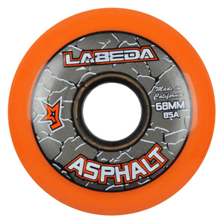 Labeda Roller Hockey Wheels - Asphalt Gripper 68/72 Youth HiLo 85A Orange (8-Pack)