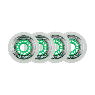 Labeda Roller Hockey Wheels - Asphalt Gripper 76mm 83A White (4-Pack)