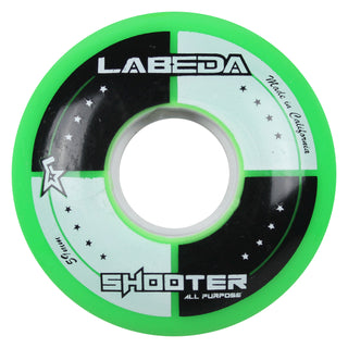 Labeda Roller Hockey Wheels - Shooter 59mm 83A Green (4-Pack)