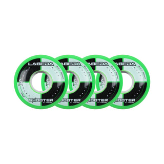 Labeda Roller Hockey Wheels - Shooter 59mm 83A Green (4-Pack)