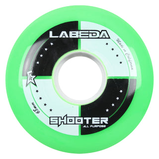 Labeda Roller Hockey Wheels - Shooter 68mm 83A Green (4-Pack)