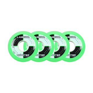 Labeda Roller Hockey Wheels - Shooter 68mm 83A Green (4-Pack)