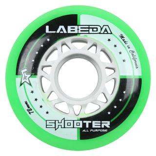 Labeda Roller Hockey Wheels - Shooter 72mm 83A Green (Single)