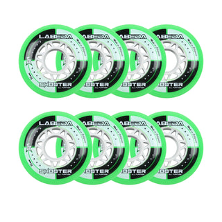 Labeda Roller Hockey Wheels - Shooter 76mm 83A Green (8-Pack)