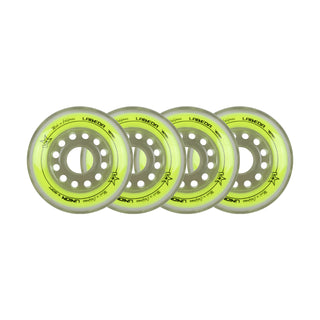 Labeda Roller Hockey Wheels - Union 76mm 76A Yellow (4-Pack)
