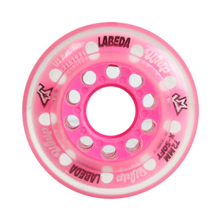 Labeda Whips Roller Hockey Wheel - Pink X-Soft 72mm - Single Wheel