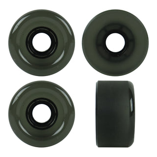 Paris Longboard Trucks, Wheels, Hardware, and Abec 7 Bearings Kit - V2 180 Raw + Blank Smoked Black 65mm 78A