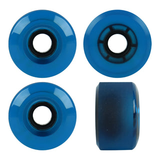 Blank Longboard Wheels 65mm x 40mm Clear Blue USA Rearset Shaved 78A